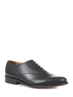 Jones Bootmaker Black Men’s Leather Wide-Fit Lace Smart Shoes