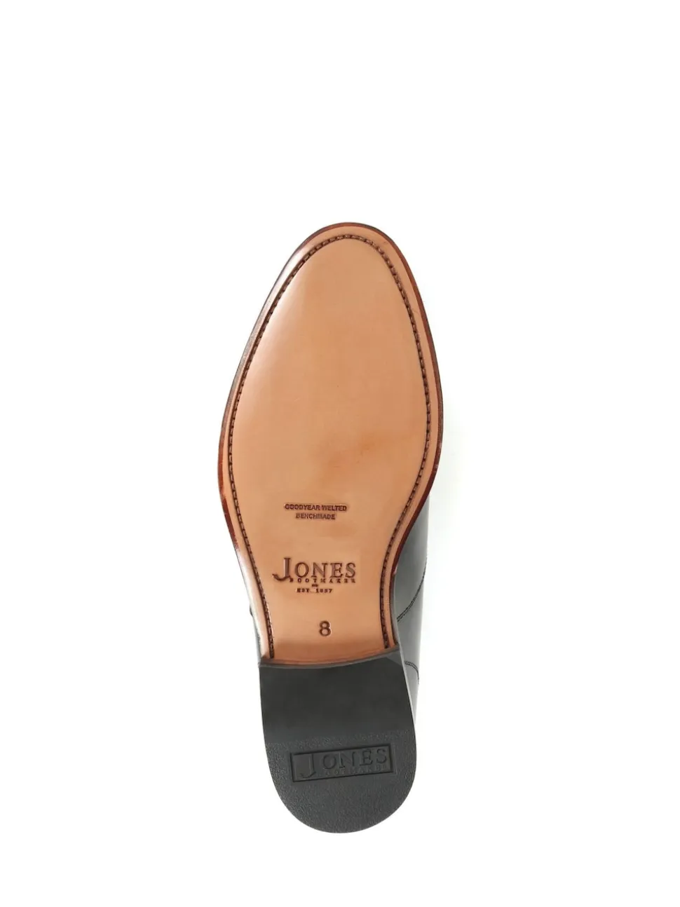 Jones Bootmaker Black Men’s Leather Wide-Fit Lace Smart Shoes