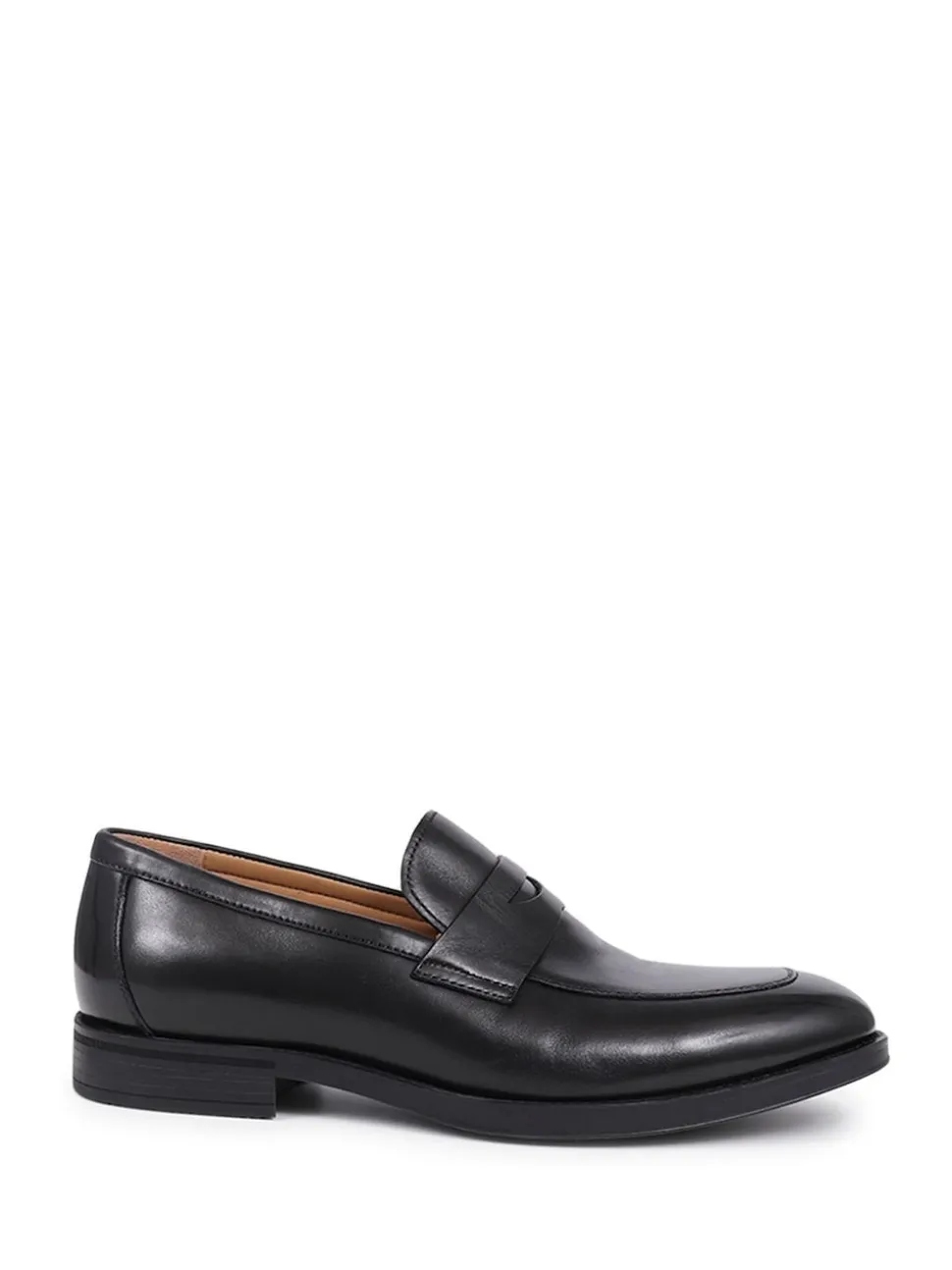 Jones Bootmaker Black Radley Wide Fit Leather Loafers