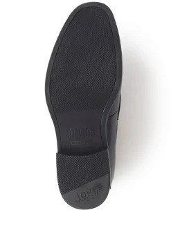 Jones Bootmaker Black Radley Wide Fit Leather Loafers