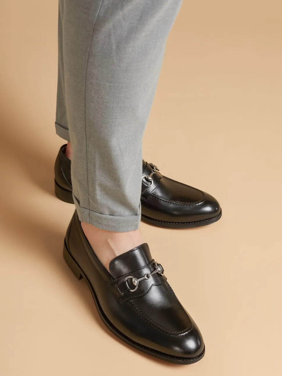 Jones Bootmaker Black Reece Leather Loafers