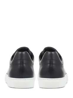 Jones Bootmaker Black Regular Fit Mens Simon Leather Trainers
