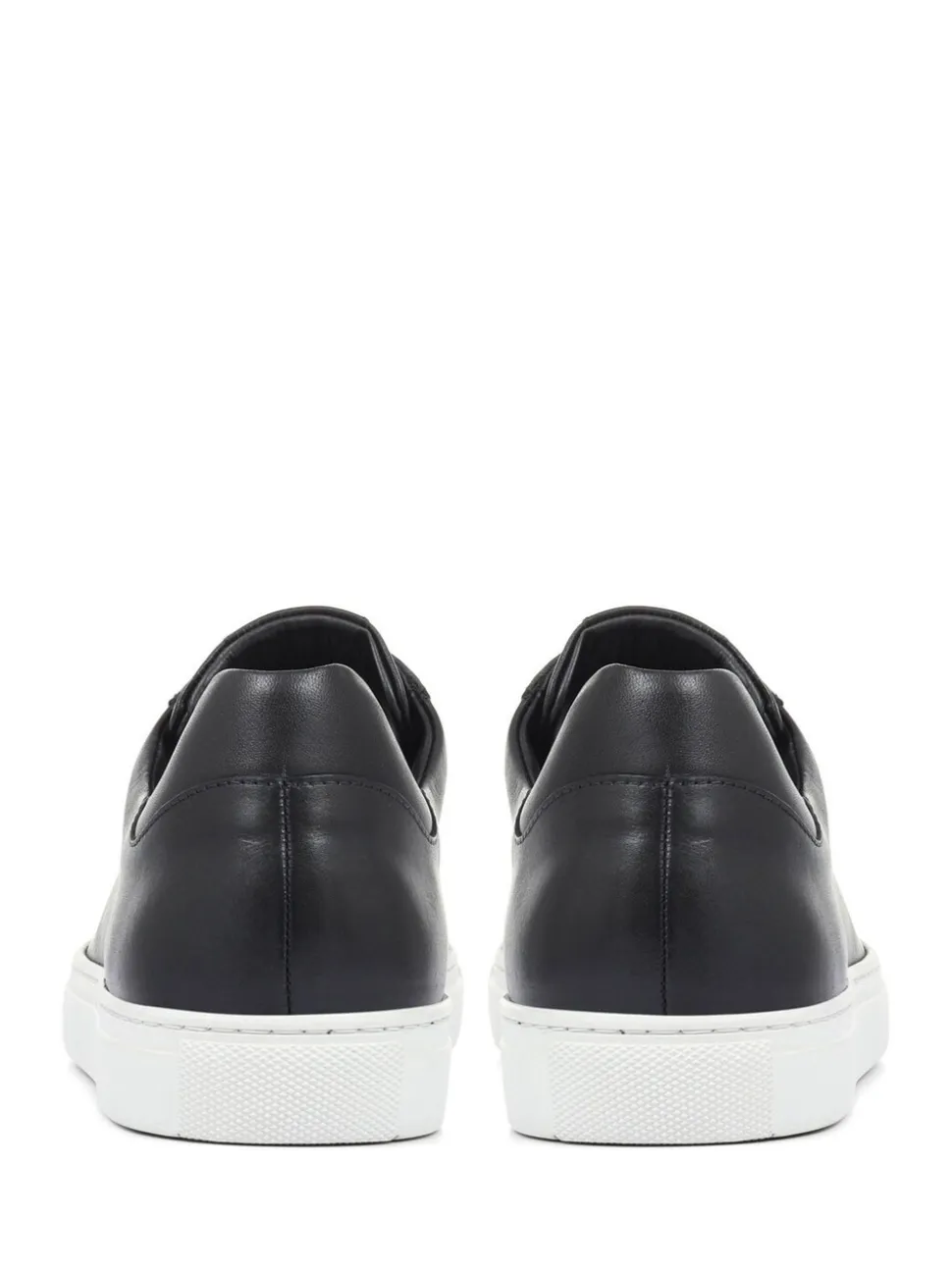 Jones Bootmaker Black Regular Fit Mens Simon Leather Trainers