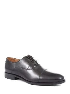 Jones Bootmaker Black Regular Fit Men’s Leather Lace Smart Shoes