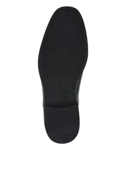 Jones Bootmaker Black Rothbury Wide Fit Slip On Leather Loafers