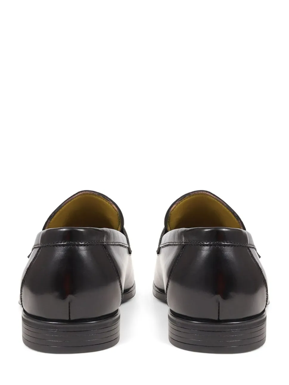 Jones Bootmaker Black Rushden Leather Penny Loafers