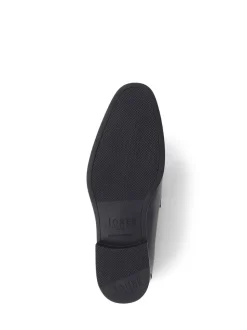 Jones Bootmaker Black Rushden Leather Penny Loafers