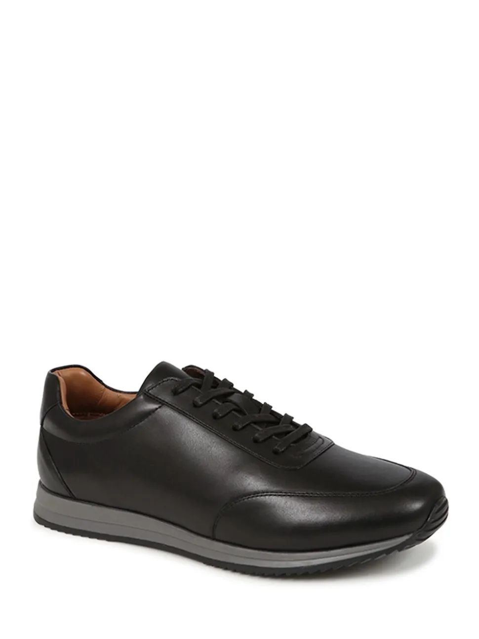 Jones Bootmaker Black Southend2 Leather Trainers