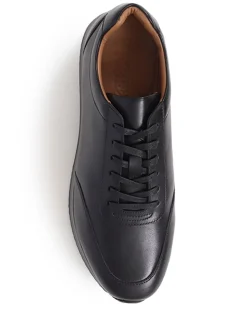 Jones Bootmaker Black Southend2 Leather Trainers