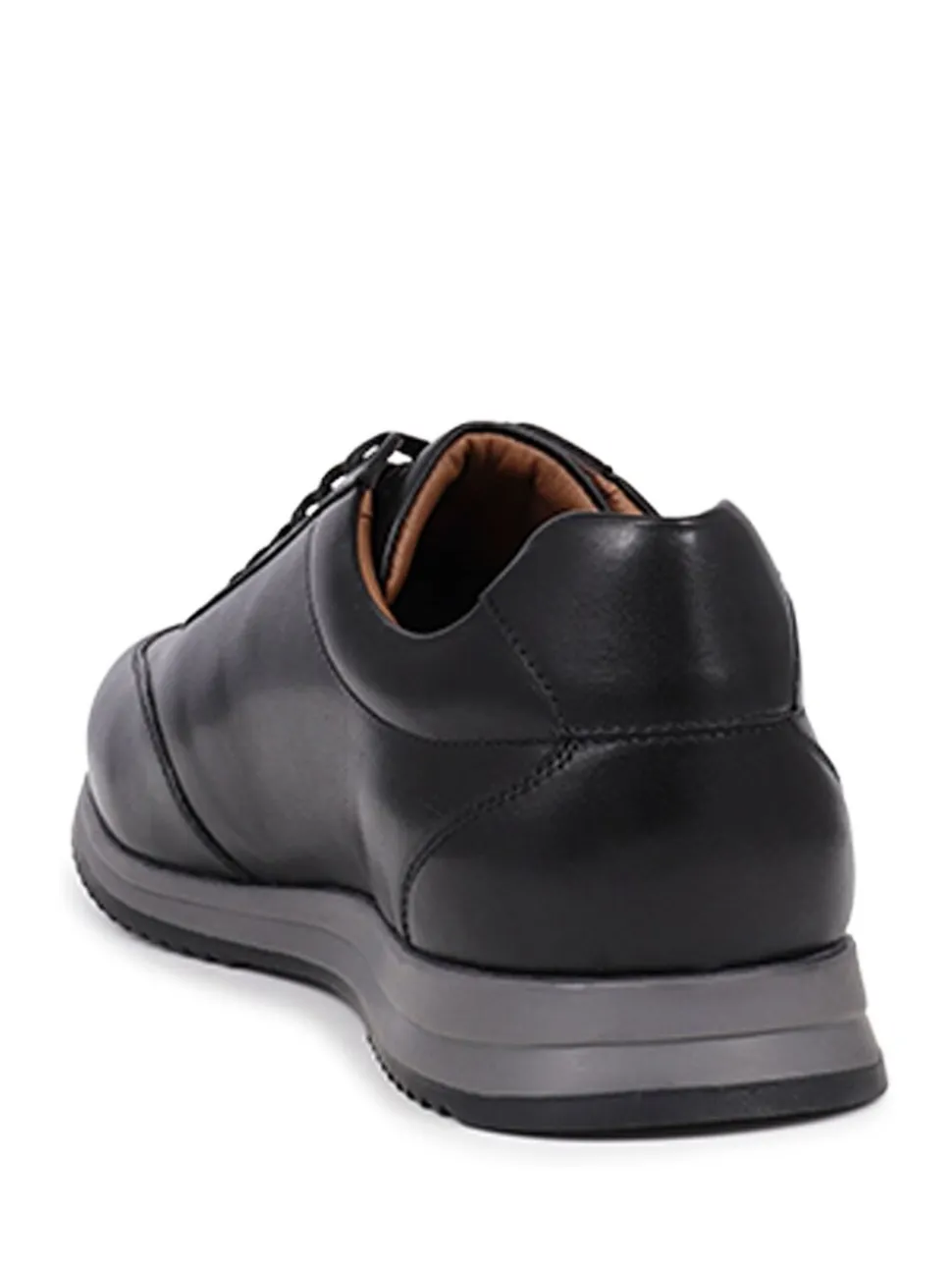 Jones Bootmaker Black Southend2 Leather Trainers