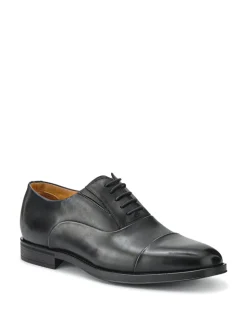Jones Bootmaker Black Wide-Fit Men’s Leather Lace Smart Shoes
