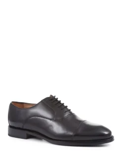 Jones Bootmaker Black Wide Fit Men’s Leather Lace Smart Shoes