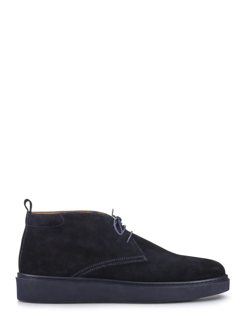 Jones Bootmaker Blue Dane Leather Lace-Up Boots