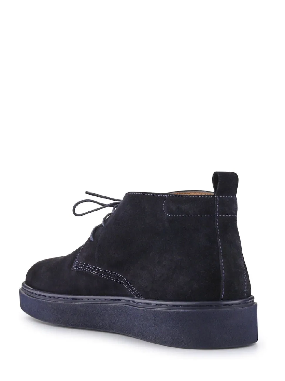 Jones Bootmaker Blue Dane Leather Lace-Up Boots