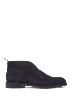 Jones Bootmaker Blue Deacon Suede Chukka Boots
