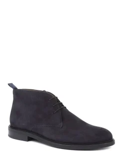 Jones Bootmaker Blue Deacon Suede Chukka Boots