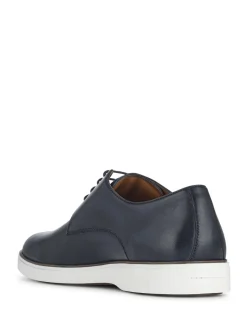 Jones Bootmaker Blue Kolten Leather Lace-Up Shoes