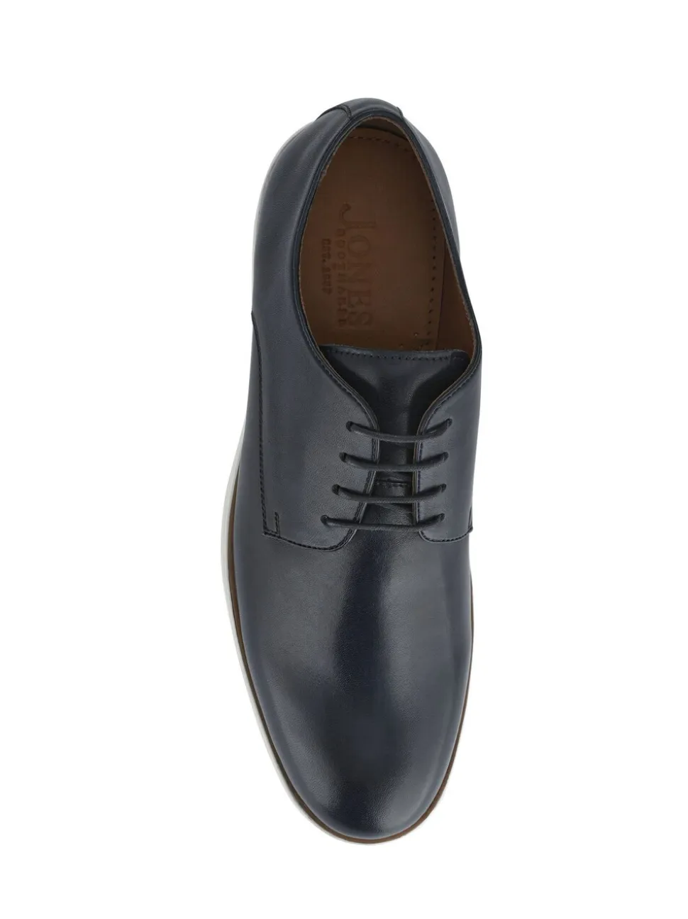 Jones Bootmaker Blue Kolten Leather Lace-Up Shoes