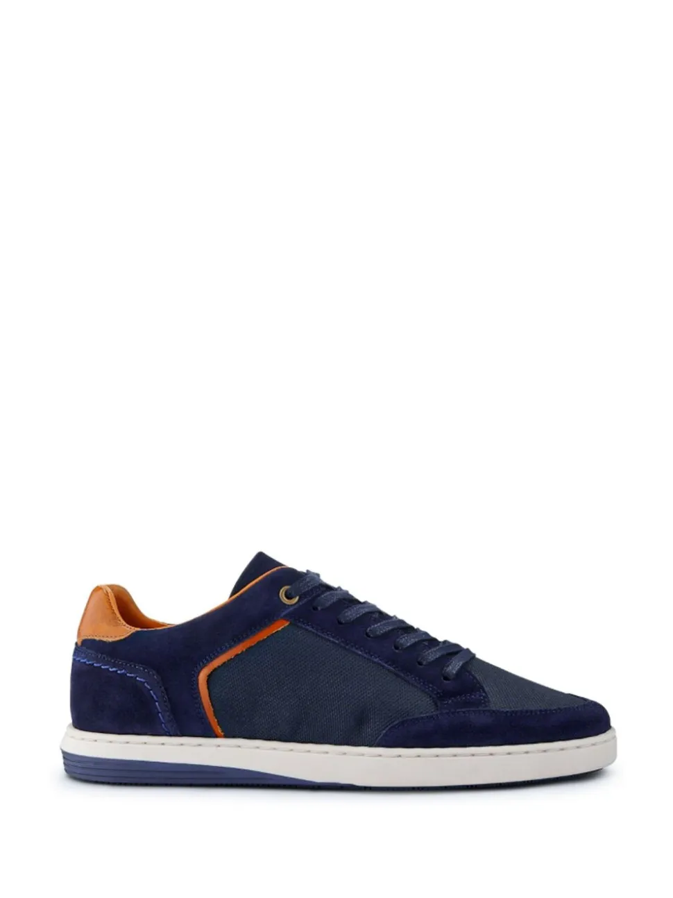 Jones Bootmaker Blue San Diego Leather Trainers