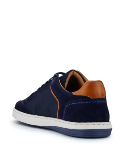 Jones Bootmaker Blue San Diego Leather Trainers