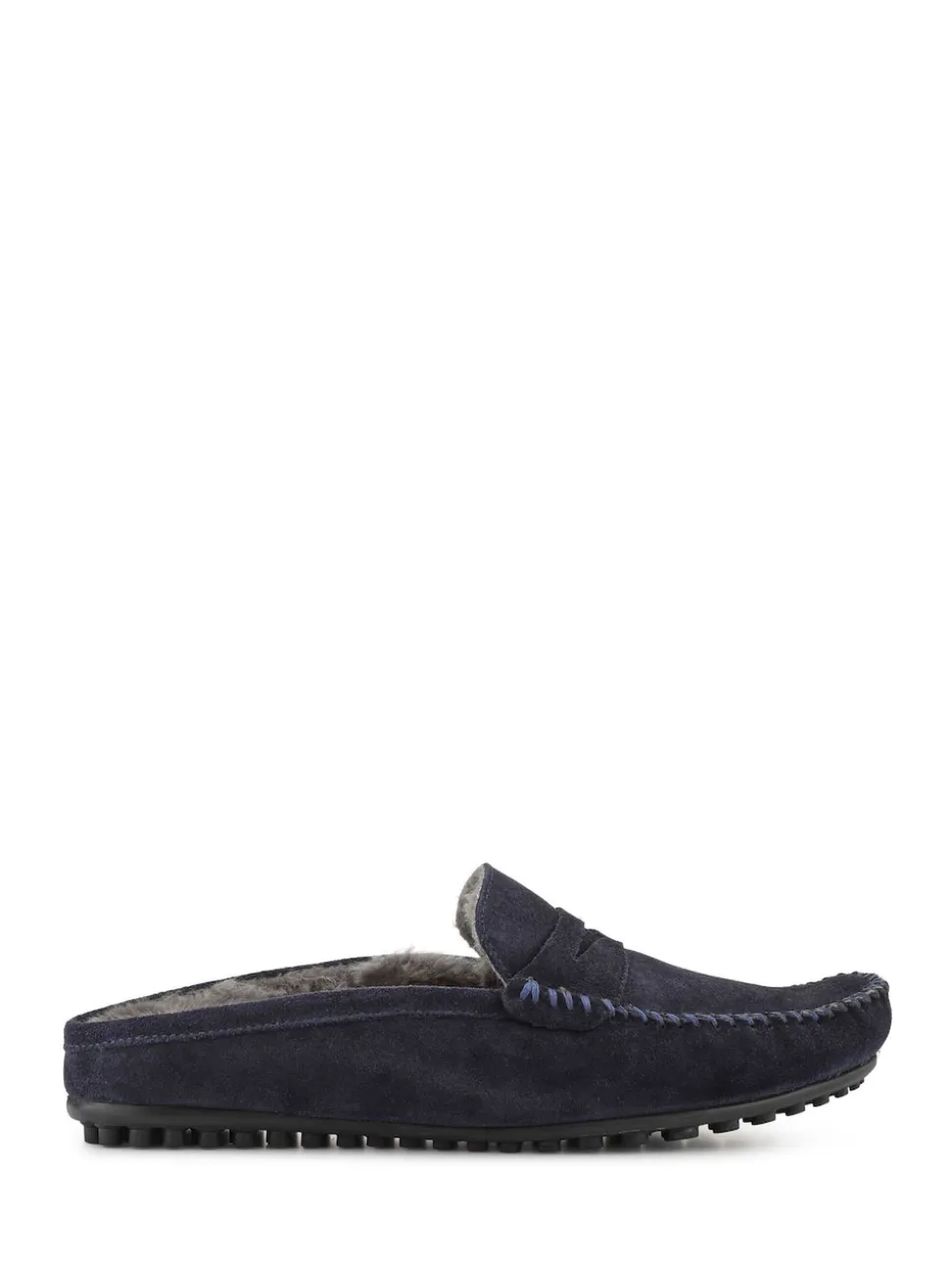 Jones Bootmaker Blue Zap Leather Mule Slippers