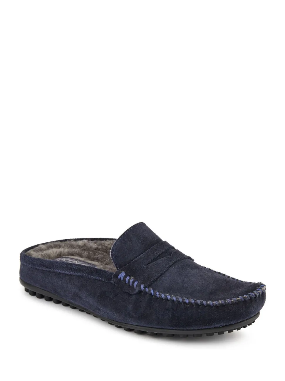 Jones Bootmaker Blue Zap Leather Mule Slippers