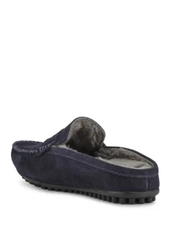 Jones Bootmaker Blue Zap Leather Mule Slippers