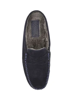 Jones Bootmaker Blue Zap Leather Mule Slippers