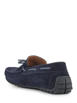 Jones Bootmaker Blue Zeke Leather Full Slippers