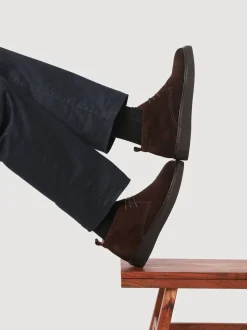 Jones Bootmaker Brown Dane Leather Lace-Up Boots