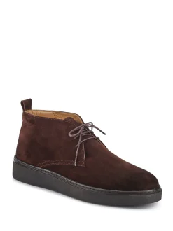 Jones Bootmaker Brown Dane Leather Lace-Up Boots