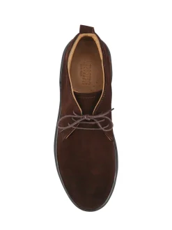 Jones Bootmaker Brown Dane Leather Lace-Up Boots