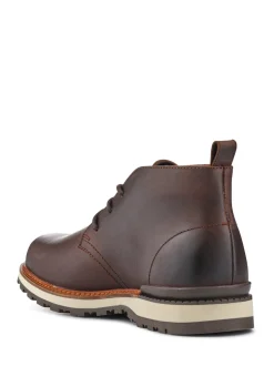 Jones Bootmaker Brown Darrel Grippy Leather Ankle Boots