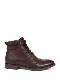 Jones Bootmaker Brown Docklands Leather Lace Up Boots