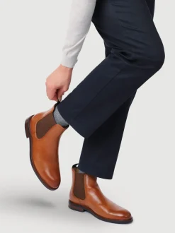 Jones Bootmaker Brown Eastbourne Leather Chelsea Boots