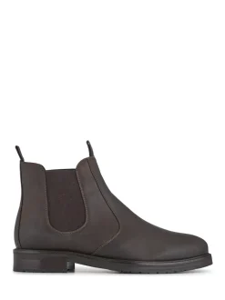 Jones Bootmaker Brown Emile Wide Fit Leather Slip-On Boots