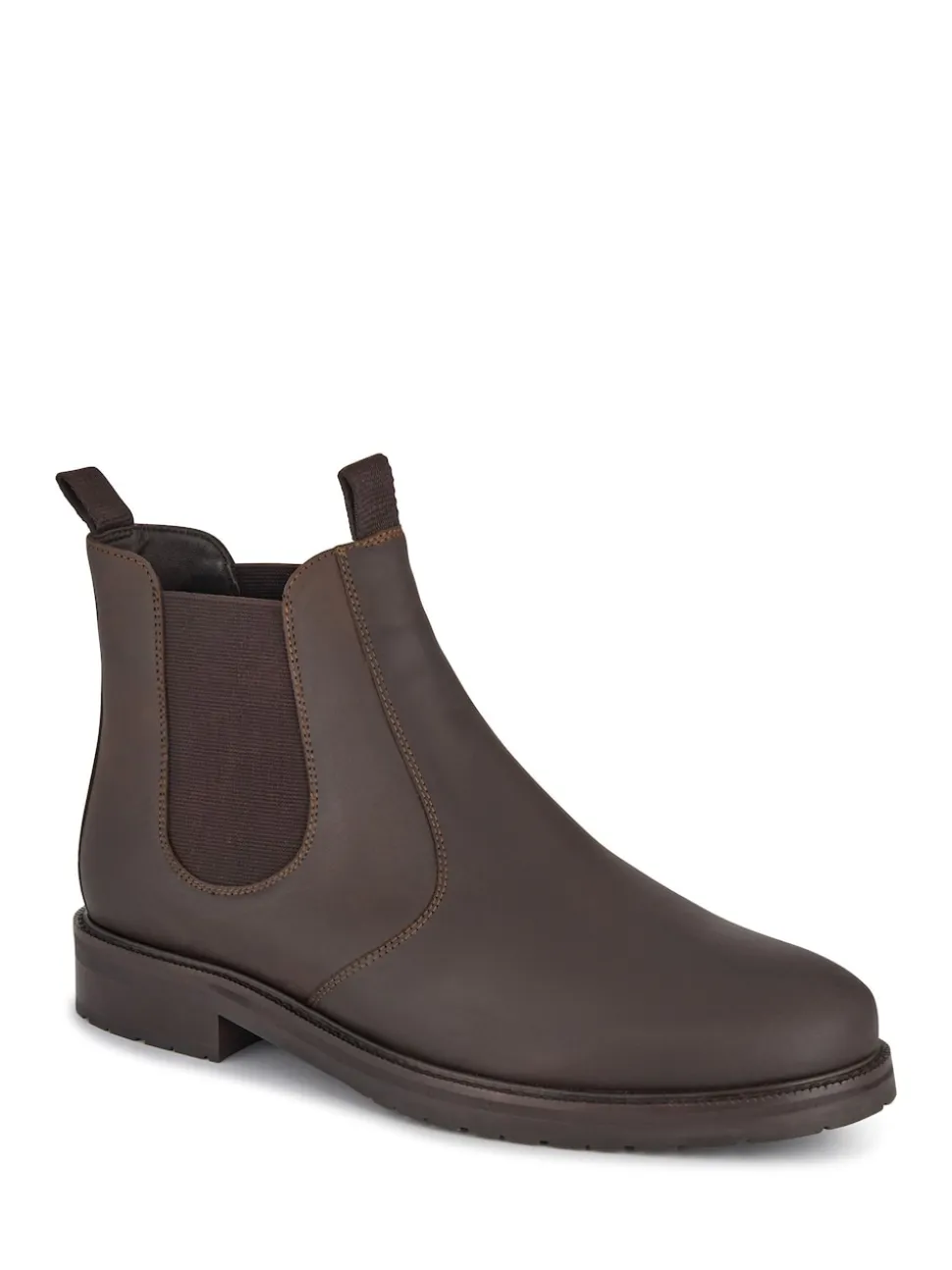Jones Bootmaker Brown Emile Wide Fit Leather Slip-On Boots