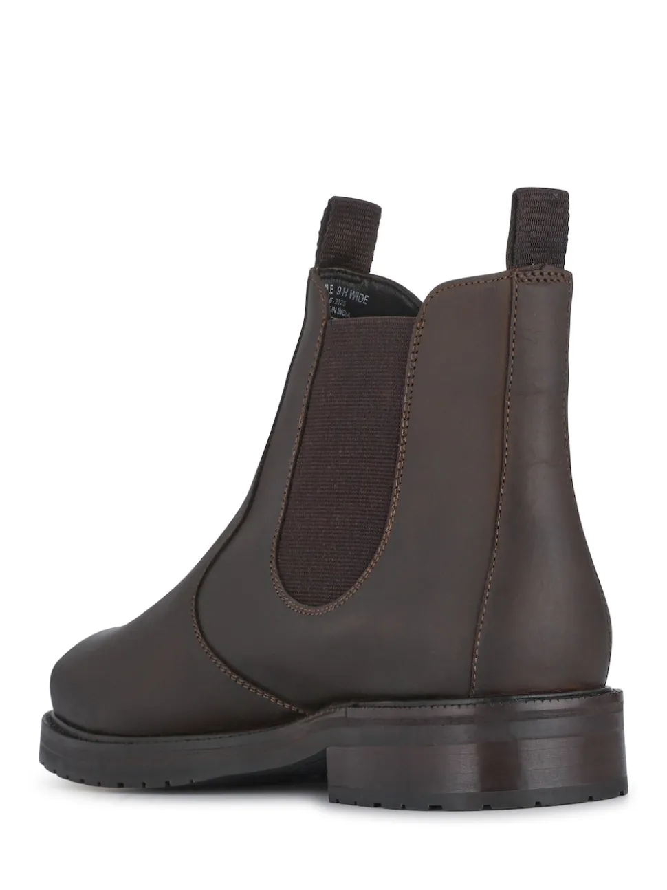 Jones Bootmaker Brown Emile Wide Fit Leather Slip-On Boots