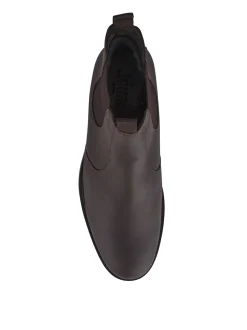 Jones Bootmaker Brown Emile Wide Fit Leather Slip-On Boots