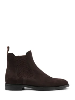Jones Bootmaker Brown Gibson Leather Wide-Fit Chelsea Boots
