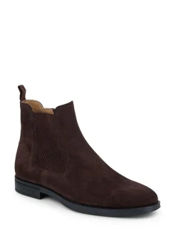 Jones Bootmaker Brown Gibson Leather Wide-Fit Chelsea Boots