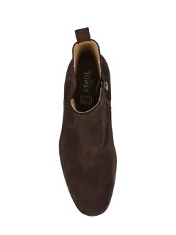 Jones Bootmaker Brown Gibson Leather Wide-Fit Chelsea Boots