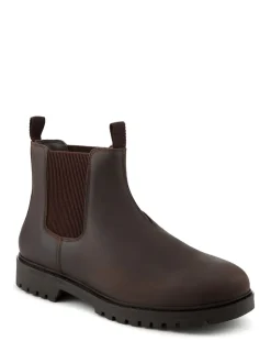 Jones Bootmaker Brown Hamburg Leather Waterproof Chelsea Boots