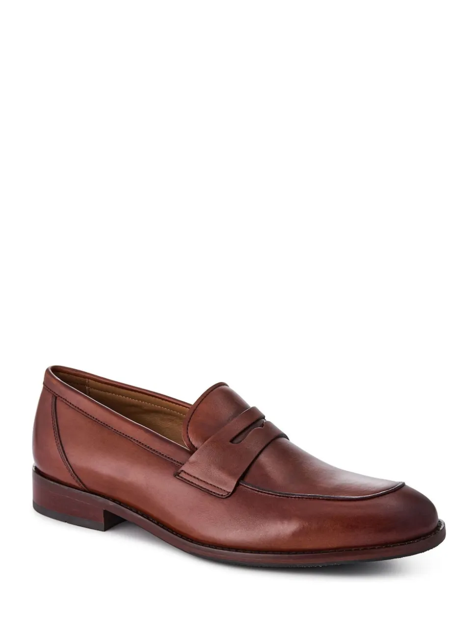 Jones Bootmaker Brown Leather Penny Loafers