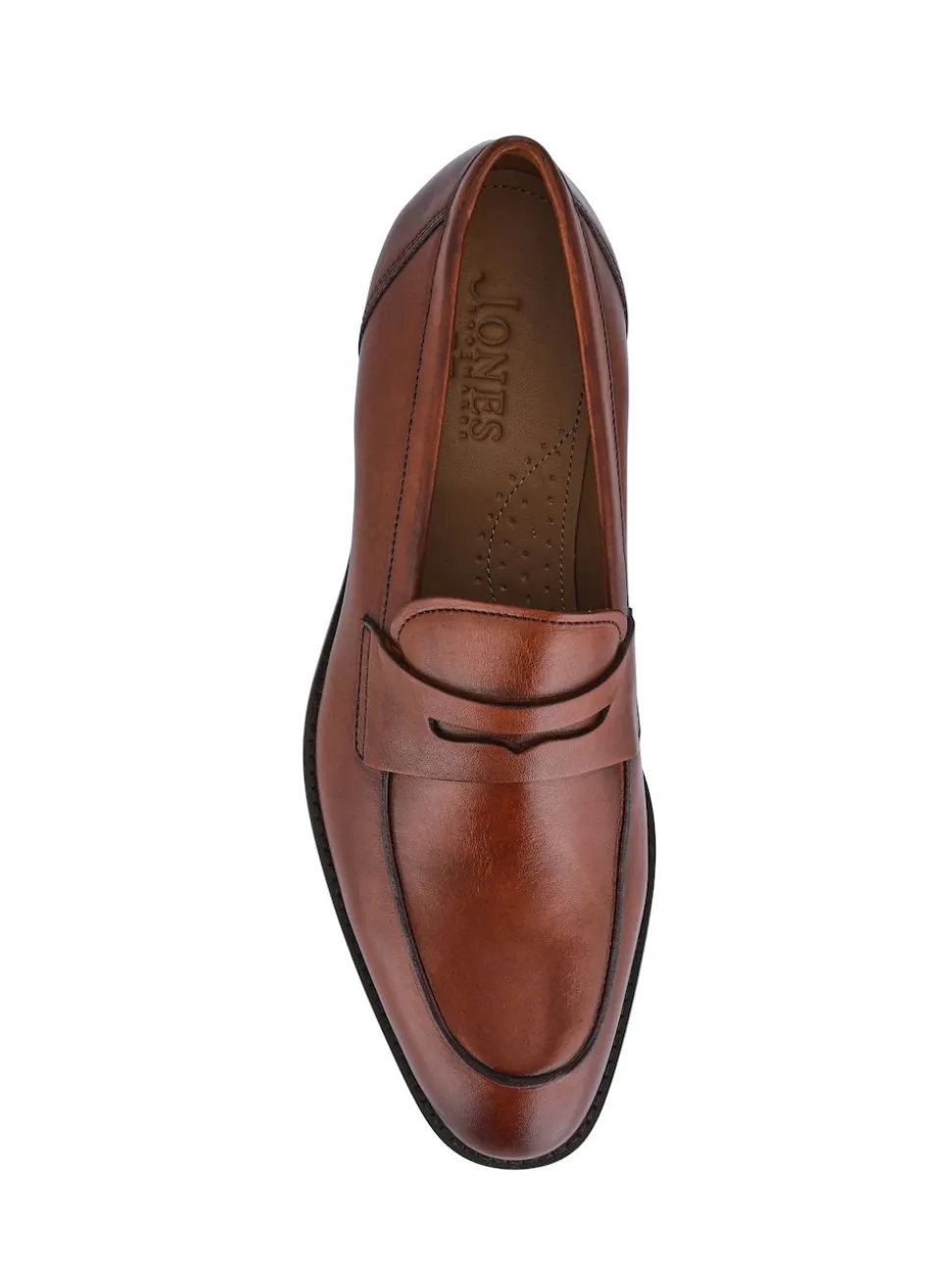 Jones Bootmaker Brown Leather Penny Loafers