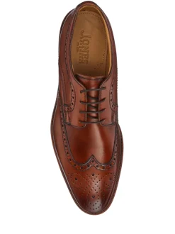Jones Bootmaker Brown Light Longwood Suede Derby Brogues