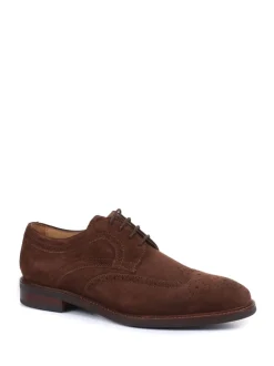 Jones Bootmaker Brown Longwood Suede Derby Brogues