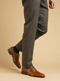 Jones Bootmaker Brown Marvin Leather Oxford Shoes