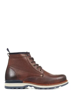 Jones Bootmaker Brown Mens Ealing Leather Ankle Boots