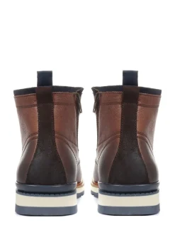 Jones Bootmaker Brown Mens Ealing Leather Ankle Boots